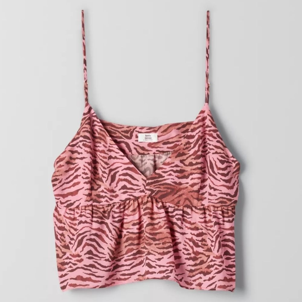 NWT Aritzia Little Moon Lover Camisole in Spring Pink/Truffle - Picture 2 of 12
